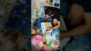 Unboxing Ξύλινο Καροτσάκι για Ψώνια #montessorinia #ξύλιναπαιχνίδια #unboxing #familytime