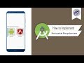How to Implement Horizontal Recyclerview in Android Studio | HorizontalRecyclerview | Android Coding