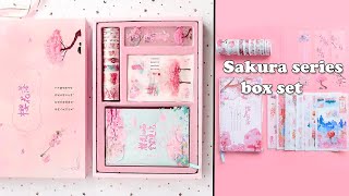 Part -3 Sakura series box set Review - Stationery Kawaii pink Diary and Washi Tape Exquisite #Shorts