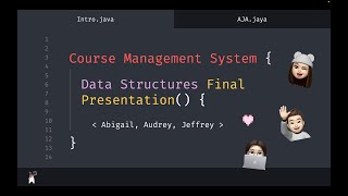 Data Structures Final Project - Course Management System