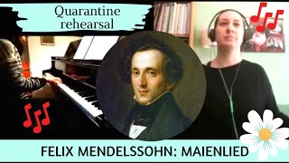 Felix Mendelssohn: MAIENLIED op. 8 n. 7 - Diana Corradini, Giorgia Turchi (Quarantine concert)