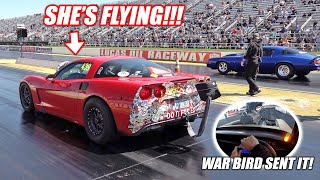 Ruby Takes On KSR's 94mm Turbo Camaro!!! + War Bird DESTROYS Our Indy Burnout Pad!!!