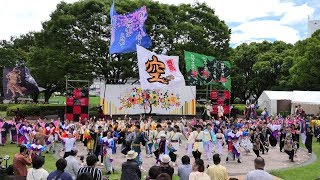 「総踊り♪シャケサンバ～♪柿パラ～♪くるくる丼～♪ピーマンサンバ」名大祭らんまつり2019