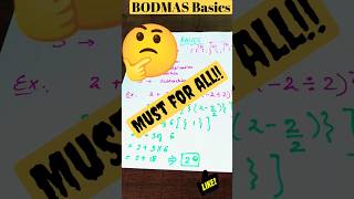 BODMAS Basics #shorts #youtubeshorts #bodmas #maths
