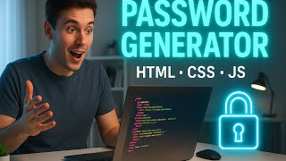 "Build a Secure Password Generator with HTML, CSS & JavaScript in 20 Minutes!"