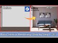 Basic Interior Model & Render (စ-ဆုံး) Vray Sketchup Tutorial, Vray Myanmar Tutorial