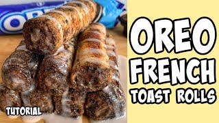 Oreo French Toast Rolls Recipe tutorial #Shorts
