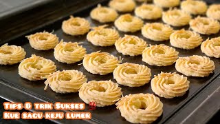 Tips & tricks making tasty and pretty Melted Cheese Sago Cookies. Save it for Chinese new year / Eid