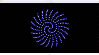 Fibonacci Spiral using Java 3D, Golden Ration = pi