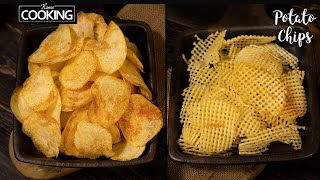 Crispy Potato Chips | Potato Recipes | Evening Snacks Recipe | Aloo Chips | Kids School Snack Ideas