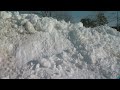 Dangers of snow piles after snowstorm