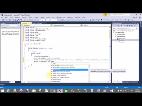 Set Primary key column to data table in C# Windows Form Set Primary key column to data table in C# Windows Form