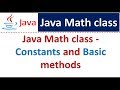 Java Math class (Constants and Basic methods) | Java Tutorial