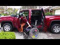 getting into wheelchair accessible truck speedy lift xl board