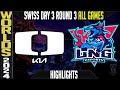 DK vs LNG Highlights ALL GAMES | LoL Worlds 2024 Swiss Stage Day 3 Round 3 Damwon KIA vs LNG Esports