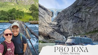 Cruise the Norwegian Fjords on P\u0026O Iona | Norway | Olden | Briksdal Glacier | Waterfalls