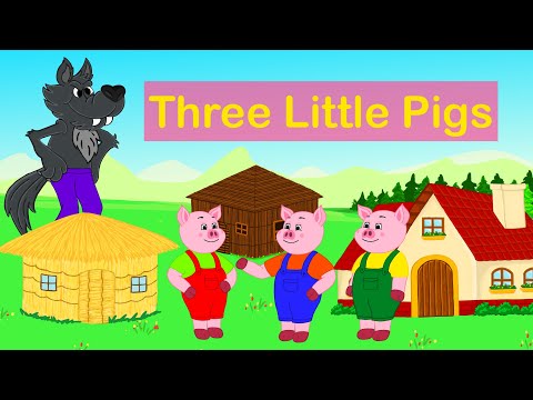 Moral Story of the Three Little Pigs Bedtime Stories Itsy Bitsy Toons – Stories in English