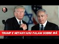 TRUMP VENCE E DISCUTE IRÃ COM NETANYAHU