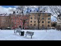 Stockholm Walks: Helgalunden - Rosenlundsparken in the April snow