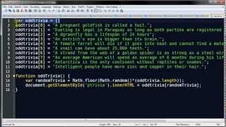 Use JavaScript to Display Random Trivia on Click
