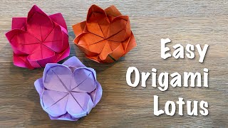 How to make an origami Lotus Flower - the simple way