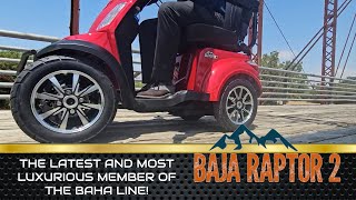 MOST LUXURIOUS: Baja Raptor 2 4-Wheel Mobility Scooter by Pride Mobility BA340