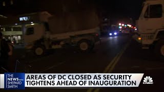 Large areas of D.C. blocked off over security concerns ahead of the inauguration