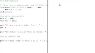 Programming in Turing - Functions