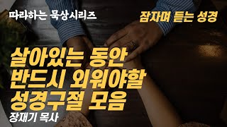 (따라하는 묵상시리즈) 56 살아있는 동안 반드시 외워야 할 성경구절 모음, 구원의 확신, 잠자며듣는 성경 / 장재기 목사