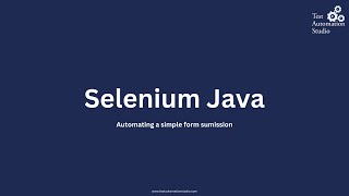Selenium Java - Automating simple form submission