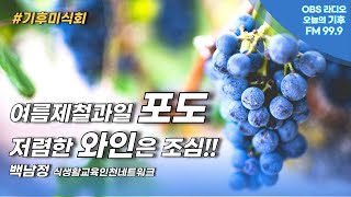 [기후미식회] 여름제철과일 포도...백남정 식생활교육인천네트워크대표