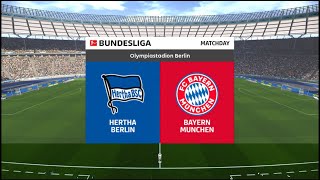 Hertha Berlin 2-3 Bayern München Bundesliga PES 2021 Virtuared V5