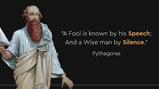 A Fool Is Known By His Speech...Pythagoras quotes u should know#motivation