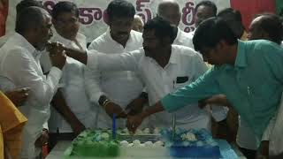 Railway Kodur YSRCP MLA K.Srinivasulu celebrates AP CM YS Jagan's 1 year of paadayatra