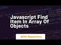 javascript find item in array of objects