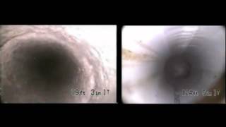 Flow-Liner Small Drain Lining: Before and After