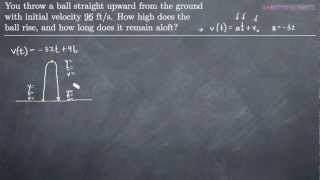 Vertical Motion (integration) (KristaKingMath)