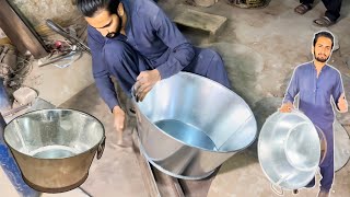 Handmade Perfection: Crafting a Galvanised Tub with Traditional Tools | Old-School Metalworking