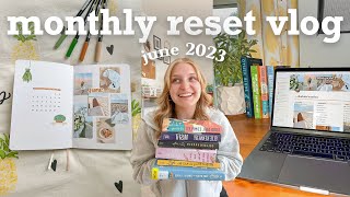 MONTHLY RESET VLOG 🧺 cleaning & prepping for june, goals, books, bullet journal | Charlotte Pratt
