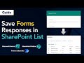 How To Save Microsoft Forms Responses In A Sharepoint List Using Power Automate