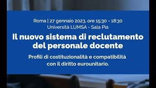 Reclutamento personale scolastico, tutte le novità: convegno Sidels 27 gennaio 2023