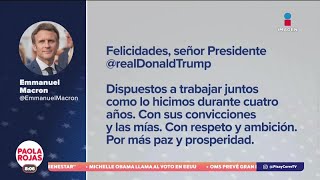 Presidentes y líderes mundiales felicitan a Donald Trump | DPC con Paola Rojas