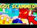 SHINY GRYPHON SCAMMED! BY FAKE MODERATOR! 😱 OH NO! HE WANTS TO SELL IT! 😡 IN BUBBLE GUM SIMULATOR!