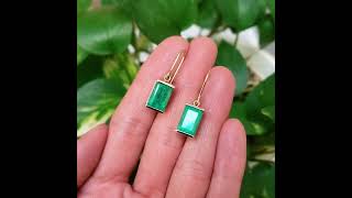 Vintage Emerald Earrings