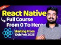 Free React Native Full Course - Starting from 10th Feb 2025 | Engineer Codewala