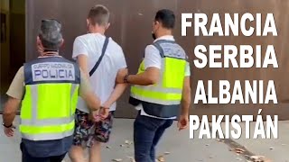 💥5 DETENIDOS reclamados por autoridades ALBANESAS, FRANCESAS, PAKISTANÍES y SERBIAS💥  Barcelona🟥🟨🟥