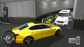 New Golden Mercedes Car Stuck In Building Parking - 3D Driving Class - Android gameplay