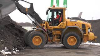 Volvo EC140CL excavator and Volvo L70H loader januari 2017