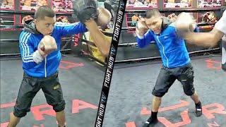 ISAAC CRUZ BLASTS MITTS IN WORKOUT FOR GERVONTA DAVIS! DISPLAYING KO POWER DAYS AWAY FROM FIGHT