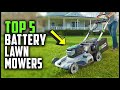 Top 5 Best Battery Powered Lawn Mower in 2024 | Review & Buying Guide